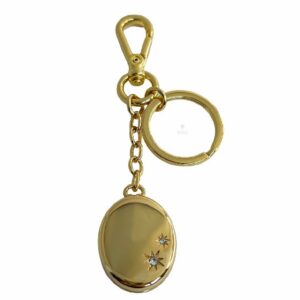 Chaveiro Relicário Boituva Dourado